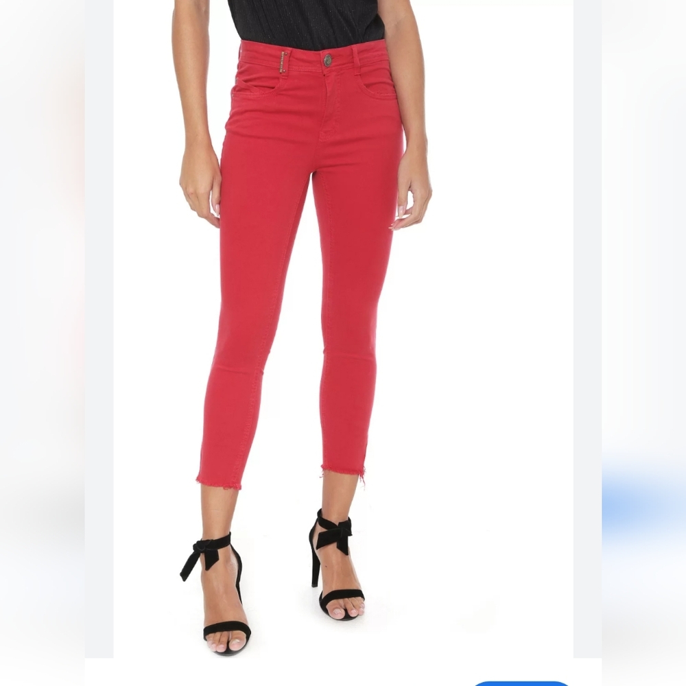MANGO Red Jeans